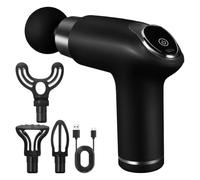 TOPBATHY Portable Massager Electric Muscle Massager Tool Abs Black 1500 Mah 12 Gears for Home Use Athletes