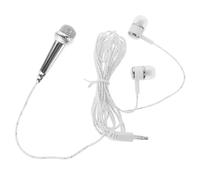TOPBATHY Portable Mini Microphone No External Power Required for Singing and Voice Recording with Wired Connection, Plastic Material for Live-streaming and Podcasting