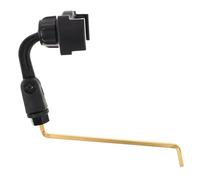 TOPBATHY Portable Saxophone Phone Holder with Firm Lyre Clip Handsfree Music Stand and Music Bracket High-elastic Grip for Secure Practice Compatible with Alto and Tenor Saxophones Gold