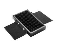 TOPBATHY Portable Simple Installation Camera Flash for, Honeycomb Grid Reflector Adjustable Light Control Black Metal Flashgun Softbox and for Photography Lighting