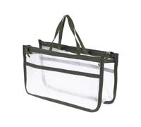 TOPBATHY Portable Waterproof PVC Makeup Case Cosmetic Pouch with Convenient Zipper Design for Car and Business Trip Storage