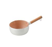 TOPBATHY Practical Non-Stick Milk Pot 16cm 1.5L Japanese Style Multi-Functional Saucepan for Soup Noodles Extended Handle Easy Cleaning Random Colour
