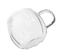 TOPBATHY Pumpkin Shaped Glass Mug Single Layer Glassware for Hot and Cold Drinks Lightweight Portable Decorative Water Cup for Halloween Parties Fall Decor Office and Outdoor Use