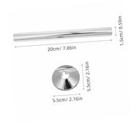 TOPBATHY Radiator Pipe Covers for Central Heating Abs Plastic Decorative Pipe Sleeves with Clip Installation Stylish Chrome Finish for Living Bathroom Kitchen and Decoration
