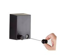 TOPBATHY Retractable Wall Mounted Clothesline Drying Rack Black Stainless Steel Telescopic Laundry Hanging Line Indoor Outdoor Invisible Clothes Line for Home Use