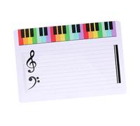 TOPBATHY Reusable Erasable Stave Whiteboard for Music Notation Practice Lightweight Plastic Music Staff Board for Teaching and Learning at Home School Portable