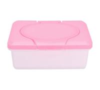 TOPBATHY Reusable Wet Wipes Dispenser Box with Waterproof Seal, Portable Tissue Holder for Home and Travel, Large Capacity Wipe Container, Pink