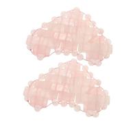TOPBATHY Rose Quartz Heart-Shaped Stone Eye Mask for Spa Cooling and Eye Fatigue Relief Comfortable Light Blocking for Relaxation and Peaceful Sleep