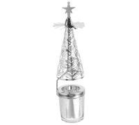 TOPBATHY Rotating Christmas Candle Holder Spinning Metal Tea Light Carousel for Xmas Party Table Centerpiece Decoration
