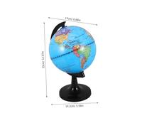 TOPBATHY Rotating Educational Globe for Stand Interactive Political World Map for Classroom Home School Office Plastic Construction Montessori Geography Learning Tool