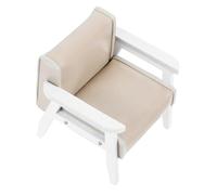 TOPBATHY Scale Faux Leather Chair for Creative Play Dollhouse Furniture for Engaging Stories Accessory for Tiny House Decor
