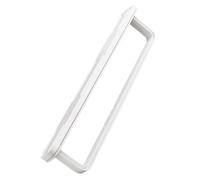 TOPBATHY Self-adhesive Wall Mounted Towel Rack for Bathroom Scratch-resistant Bath Towel Holder Shelf with Modern White Finish Easy No-drill Installation for Kitchen Balcony and Guest