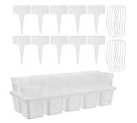 TOPBATHY Self Watering Seedling Growing Cup with Tray for Herbs