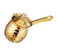 TOPBATHY Sharp-mouthed Flower Cup Stainless Steel Side Handle Pot Multi-Function Beverage Pot for Milk Heating Ergonomic Design for Coffee