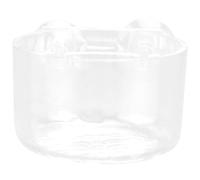 TOPBATHY Shrimp Feeding Dish Red Worm Feeder Lightweight Soft Feel Acrylic Suction Cup Fish Tank Feeder for Bearded Dragons and Geckos