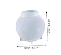 TOPBATHY Silicone Crystal Ball Mold for DIY Crafts Making Flexible Seamless Sphere Mold for Resin Wax Epoxy and Easy to Demold for Home Decorations and Crafting