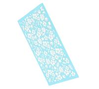 TOPBATHY Silk Screen Stencil for Polymer Clay Crafts Reusable Template for Jewelry Decoration and DIY Clay Art with Floral Orchid Design