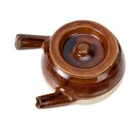 TOPBATHY Single Handle Clay Pot for Chinese Medicine Stew Gas Stove Clay Casserole Traditional Pottery Cooking Pot