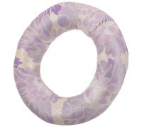TOPBATHY Small Tibetan Singing Bowl Cushion in Lavender Cloth, round Hollow Ring Shape Providing Stable Support and Surface Protection, for Chanting Sessions and Yoga Studios