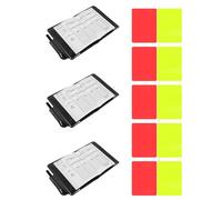 TOPBATHY Soccer Referee Equipment High-visibility Red Yellow Cards with Storage Cover and Score Sheets for Efficient Football Match Management and Official Game Penalty Enforcement