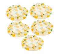 TOPBATHY Sourdough Cloth Covers Reusable Cotton Lids for Fermentation Jars and Dough Rising Bowls Breathable Food Storage Bowl Covers 8-9cm Diameter 5pcs Set