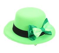 TOPBATHY St Patrick's Day Mini Leprechaun Top Hat Hair Clip Lightweight Green Clover Fascinator for Women Fashionable Small Party Accessory Portable Hair Decoration