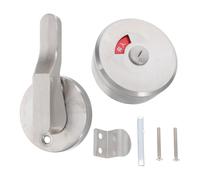 TOPBATHY Stainless Steel Privacy Indicator Toilet Door Lock with Vacant Engaged Latch for Public Bathroom Partitions, Commercial Cubicle Lockset with Lever for Restroom Privacy