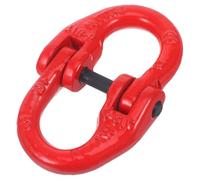 TOPBATHY Steel Coupling Link 2t Load High Strength Double Ring Connecting Link Safety Chain Attachment for Heavy Duty Tow Hitch Applications Style
