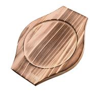 TOPBATHY Stone Bowl Mat Korean Natural Wood Mat Ceramic Pot Tray Pot Holder Kitchen Wood Dining Plates, 20. 5 X 16 X 1. 6CM