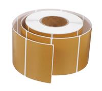 TOPBATHY Thermal Label Roll Self-Adhesive Shipping Address Labels for Direct Thermal Printer Brown Sticky Paper for Office Home Business Organizing and Pricing