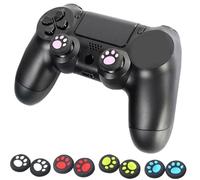 TOPBATHY Thumb Cap Joystick Grips Protect Joystick and Finger 4 Pcs White Silicone Accessory for Popular Gaming Consoles for Gamepad Controllers
