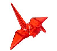 TOPBATHY Transparent Acrylic Origami Crane Figurine for Childrens Cute Glow Dark Animal Ornament Decorative Inspiring Creativity and Effects for Play Areas