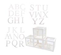 TOPBATHY Transparent Balloon Boxes with Love and Letters for Wedding Proposal Party Decoration Photo Prop for Engagement and Celebration Easy Assembly and Arrangement