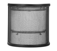 TOPBATHY U Shaped Handheld Microphone Windscreen Shield Pop Filter for Recording Live Broadcast Speech Recognition Easy Installation Mesh Cover Anti-spray Saliva Protection Compatible with