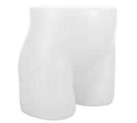 TOPBATHY Underpants Retail Model Half Body Mannequin 8x8 Inch White Matte Sturdy Plastic Stand for Boys and Girls Store Display