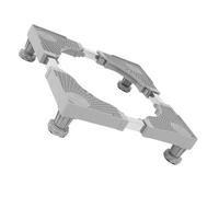 TOPBATHY Universal Adjustable Washing Machine Base with Brake, Stainless Steel Support Stand Riser for Dryer and Mini Fridge, Heavy Duty Movable Appliance Roller Platform for Home Laundry