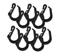 TOPBATHY Universal Car Seat Back Hook Made of Sturdy Abs Material Car Back Seat Storage Hooks 10pcs S-shaped with Easy Installation and Removal Suitable for Outdoor Activities and Roof