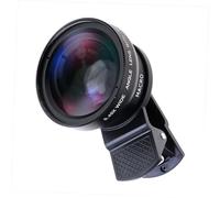 TOPBATHY Universal Phone Lens Clip with 37mm 0.45x Wide Angle and Macro Two-in-one Lens Kit, Aluminium Alloy and Optical Glass Material, Suitable for Mobile Phone Camera Photography