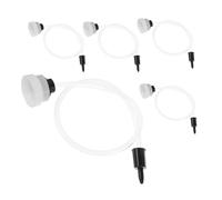 TOPBATHY Vacuum Sealer Hose Replacement, 5pcs for Vacuum Sealer Machines and Jars Plastic Flexible Food Storage Sealing Tube Attachment for Kitchens and Clothes Storage