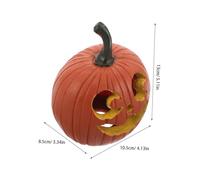 TOPBATHY Vibrant Halloween Pumpkin Decor Resin Figurine Fall Tabletop Centerpiece for Home Party with Unique Shape and Solid Construction for Entryway and Indoor Seasonal Display