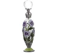TOPBATHY Vintage 7ml Glass Aroma Bottle Set, Essential Oil Container Hand-painted Design, Refillable Perfume Sample Bottle for Home Decor and Travel Use