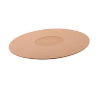 TOPBATHY Vinyl Record Cork Turntable Mat Slipmat 297mm Diameter Anti-static Record Player Pad for Home Use with Groove Design