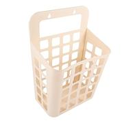 TOPBATHY Wall-Mounted Laundry Basket Plastic Foldable Detachable Hanging Storage Bin Organizer for Clothes Towels Toys Bathroom Bedroom Lid Green