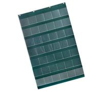 TOPBATHY Wall Mounted Reading Cards Organizer with 42 Grids Waterproof Oxford Fabric Hanging Storage Bag Sturdy and Carefully Sewn Green Organizer for Nursery or Classroom