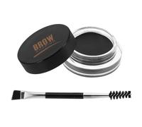 TOPBATHY Waterproof Black Eyebrow Gel with Eyebrow Brush, Sweatproof Brow Shaper Cream for Natural Styling, Plastic Material Suitable for Occasion Makeup