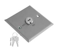 TOPBATHY Weatherproof Stainless Steel Key Switch for Access Control Panel with Momentary On-Off Function, Emergency Door Control Button for Perimeter Security and Fire Rated Doors