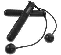 TOPBATHY Weighted Cordless Jump Rope with Digital Counter Anti-skid Handle Fitness Skipping Rope for Men and Women for Calorie Burning and Endurance Training Deep Black Ball Design