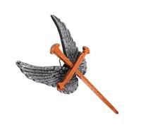 TOPBATHY Winged Cross Wall Art Metal Sculpture Spiritual Angel Wings Wall Decor Religious Home Office Living Room Baptism Centerpiece Sacred Symbol Decoration