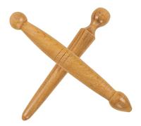 TOPBATHY Wooden Foot Massage Tools 2pcs Manual Reflexology Sticks for Trigger Point Therapy and Muscle Relaxation During Travel