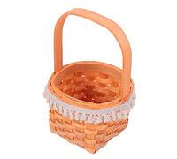 TOPBATHY Wooden Fruit Basket Mini Woven Basket for Photographing Portable Small Fruit Bowl